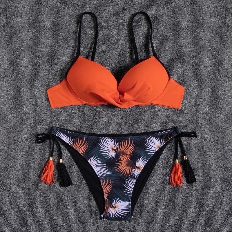 Bikini Push Up Swimwear  Bikini Set Pink Swimwear Women Micro Swimsuit Female Bandage Bikini Beach Wear Swimming Two-Piece Swimsuit Summer Swimsuit for Women