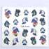 Water Decals Nail Tattoo Wolf Animal 3D Embossed Nail Sticker Flower Adhesive Manicure Slider Nail Art Tips Curve Graffiti Nail Design for Acrylic Nail Supplies Designer Nail Decorations for Women Girls Kids 3D Nail Art Stickers Decals