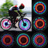 32 Pattern Bike Light Bicycle Wheel Light Double Display Flash 32 RGB LED Light Bicycle Spoke Lamp Night Riding Spoke Light For Men Present Super Bright Auto Off LED Cycling Bicycle Light