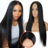 Long Straight Synthetic Black Wig Mixed Brown and Blonde Long Wig For Black Women Middle Part Nature Wigs For Black Women Cosplay Wigs For Women