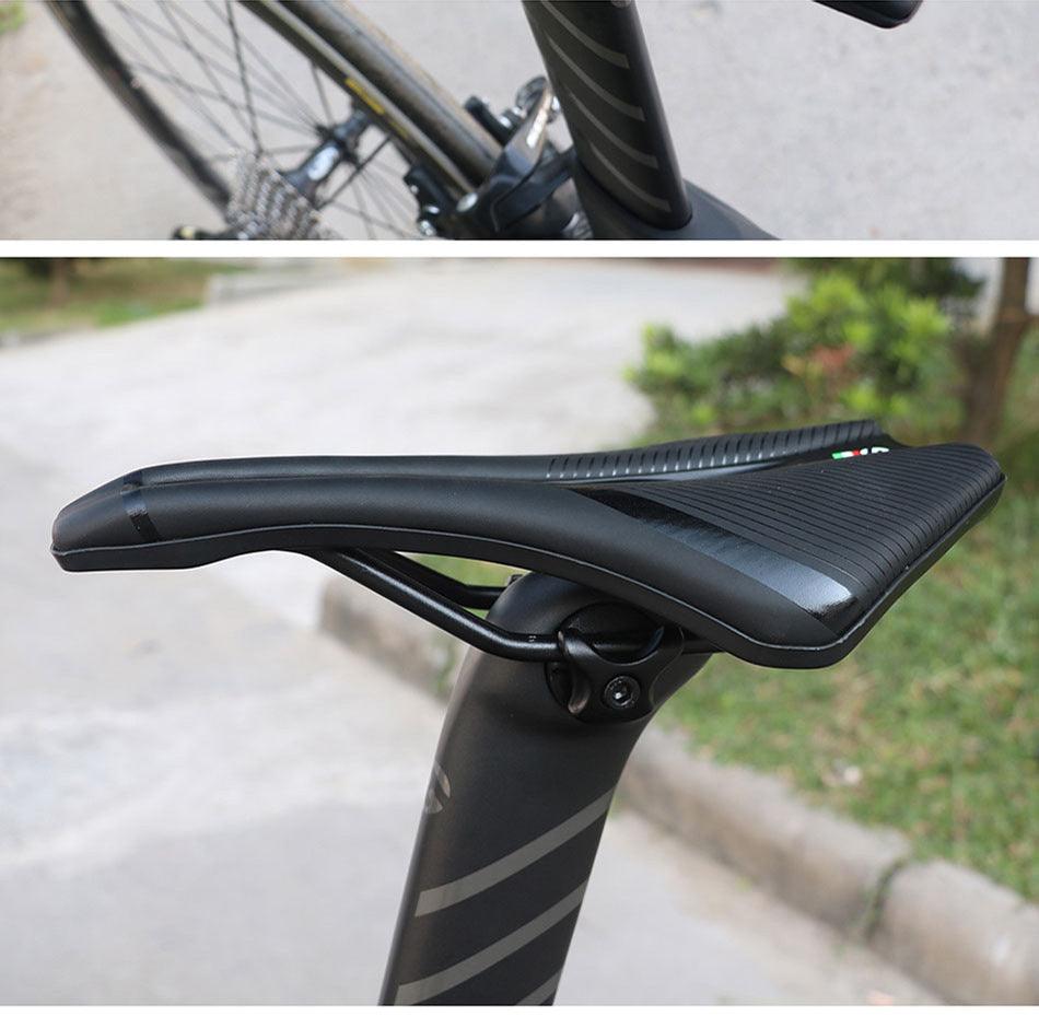 Bicycle Saddle Soft Thick Mountain Road Bike Wide Seat Cushion Bike Carbon Saddle Seat Ergonomics Design Fit Comfort Bike Saddle With Foam Breathable Soft Bicycle Cushion For Women Men