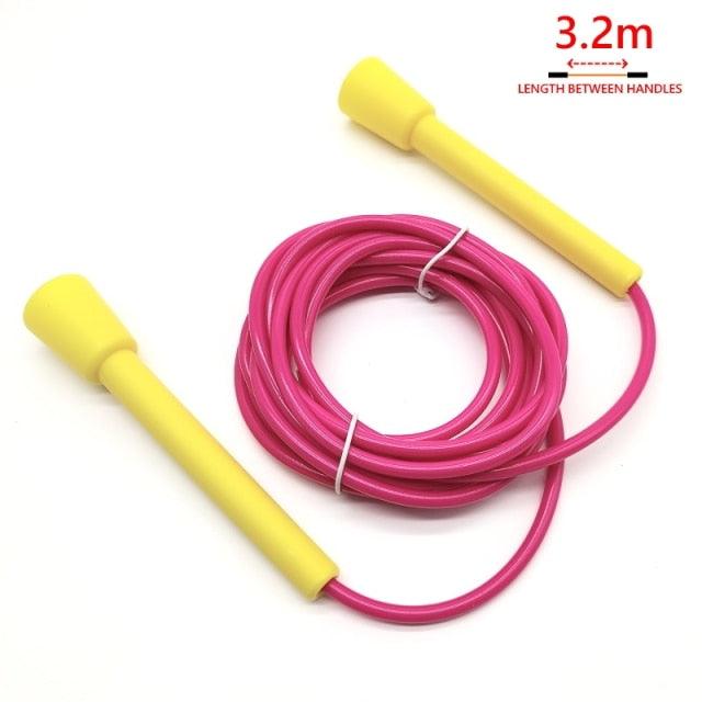 Unisex Jump Rope Stripe Ropes With Plastic Handles For Any Skill Level Sports Segmented Jump Rope For Outdoor Fitness Gym Men Women Kids Best For Sports Outdoors Jumping Rope 2.9m