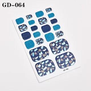 Nail Art Full Cover Self Adhesive Stickers Polish Foils Tips Wraps Solid color Shiny Nail Decals Manicure 3D Nail Art Stickers Decal Slider Template Diy Nail Tool Decorations Nail Art Design Self Adhesive Luxury Designer Nail Sticker