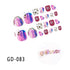 Nail Art Full Cover Self Adhesive Stickers Polish Foils Tips Wraps Solid color Shiny Nail Decals Manicure 3D Nail Art Stickers Decal Slider Template Diy Nail Tool Decorations Nail Art Design Self Adhesive Luxury Designer Nail Sticker