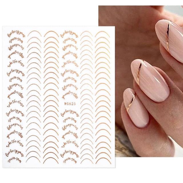 3D Nail Stickers Decals Ink Watermark Spring Summer Black Lines Flower Leaf Tree For Manicures Nail Art Decoration Nail Art Stickers Decor Tip Transfer Nail Decals Sticker For Pretty Girl Self-Adhesive Nail Decals Designer Nail Stickers for Acrylic