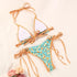 Bikinis Micro Adjustable Swimwear Women Summer Bikini Set Modern Colorful Print Beach Wear Women's Comfortable Swimsuit Knotted String Triangle Bikini Tie Side High Cut Bikini Set