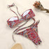 Bikinis Micro Adjustable Swimwear Women Summer Bikini Set Modern Colorful Print Beach Wear Women's Comfortable Swimsuit Knotted String Triangle Bikini Tie Side High Cut Bikini Set