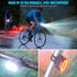 2PCS LED Bike Light Bicycle Front Rear lights USB Charge Headlight Cycling Taillight Bicycle Super Bright Front And Back Bicycle Lights USB Rechargeable Durable Waterproof Mountain Helmet Road Night Riding For Bike