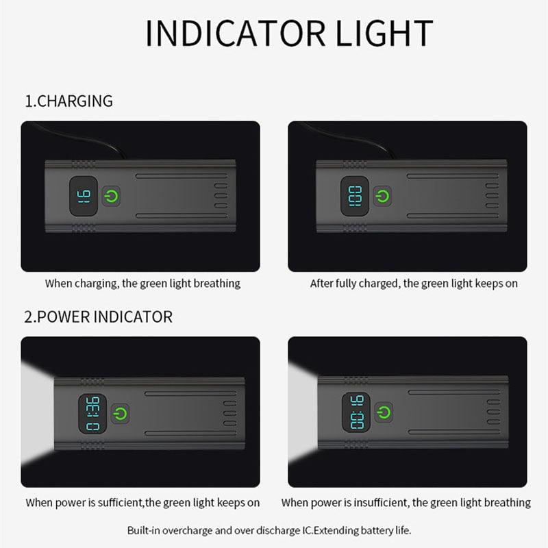 10000mAh Bicycle Front Light Bicycle 8 LED Front Bike Light Headlight Bike Accessories USB Rechargeable Bicycle Headlight With IP65 Waterproof Lighting Modes Bicycle Light Fits For Bike All Road Bicycle