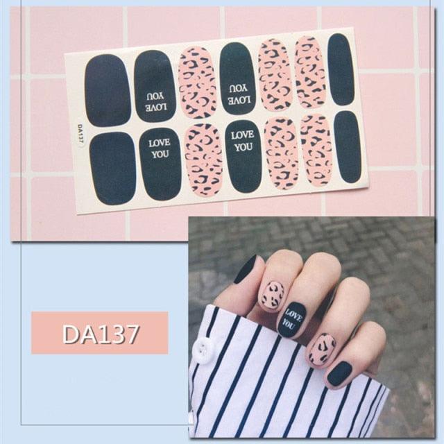 Nail Wraps Polish Decals Strips Golden Glitter 3D Adhesive Full Nail Art Stickers Manicure Kits Women Nail Decorations Accessories Metal Curve Stripe Lines Design Letter Nail Sticker Adhesive Decoration Template Nail Tool Decorations