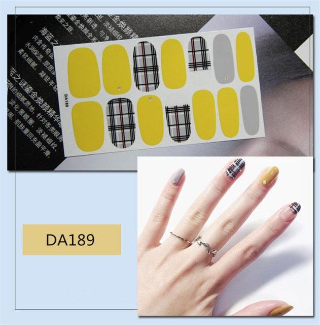 Nail Wraps Polish Decals Strips Golden Glitter 3D Adhesive Full Nail Art Stickers Manicure Kits Women Nail Decorations Accessories Metal Curve Stripe Lines Design Letter Nail Sticker Adhesive Decoration Template Nail Tool Decorations