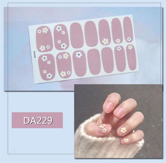 Nail Wraps Polish Decals Strips Golden Glitter 3D Adhesive Full Nail Art Stickers Manicure Kits Women Nail Decorations Accessories Metal Curve Stripe Lines Design Letter Nail Sticker Adhesive Decoration Template Nail Tool Decorations