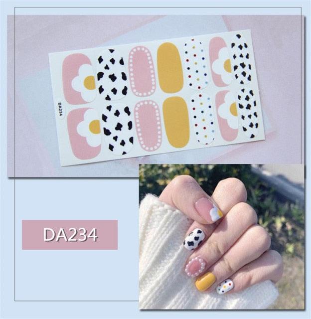 Nail Wraps Polish Decals Strips Golden Glitter 3D Adhesive Full Nail Art Stickers Manicure Kits Women Nail Decorations Accessories Metal Curve Stripe Lines Design Letter Nail Sticker Adhesive Decoration Template Nail Tool Decorations