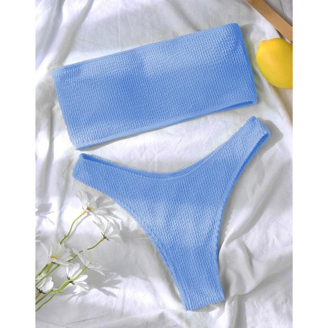 Women One-Shoulder Bikini Swimsuit Women Push Up Swimwear Women's Bathing Suit Comfortable Bikini Ribbed Two Piece Swimsuit Bikini Set Summer Bathing Suit Beach Wear Swimming Suit - ALLURELATION - 519, Beach bikini, Beach Wear, bikini, Bikini Swimsuit, classic bikini, comfortable bikini, Fashion bikini, Modern bikini, new design bikini, Push Up Swimwear, retro bikini, Ribbed bikini, Solid Bikini, stylish bikini, Summer bikini, swimwear, Two Piece Swimsuit, Women bikini, Women's Bathing Suit - Stevvex.com