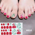 Toe Nail Sticker Wraps Adhesive Decals Toenail Polish Strips DIY Pedicure Foot Decals Manicure Strips Decals Full Wraps Women Glitter Toenail Nail Polish Strips Decals Full Wraps Self Adhesive Toe Nail Tip Full Toe Nail Wraps Feet Decorations