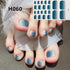 Toe Nail Sticker Wraps Adhesive Decals Toenail Polish Strips DIY Pedicure Foot Decals Manicure Strips Decals Full Wraps Women Glitter Toenail Nail Polish Strips Decals Full Wraps Self Adhesive Toe Nail Tip Full Toe Nail Wraps Feet Decorations