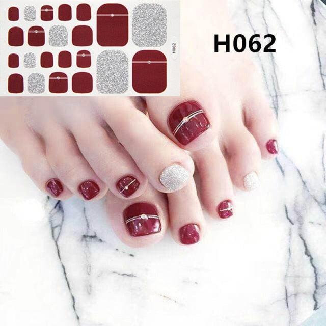 Toe Nail Sticker Wraps Adhesive Decals Toenail Polish Strips DIY Pedicure Foot Decals Manicure Strips Decals Full Wraps Women Glitter Toenail Nail Polish Strips Decals Full Wraps Self Adhesive Toe Nail Tip Full Toe Nail Wraps Feet Decorations