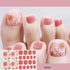 Toe Nail Sticker Wraps Adhesive Decals Toenail Polish Strips DIY Pedicure Foot Decals Manicure Strips Decals Full Wraps Women Glitter Toenail Nail Polish Strips Decals Full Wraps Self Adhesive Toe Nail Tip Full Toe Nail Wraps Feet Decorations