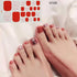 Toe Nail Sticker Wraps Adhesive Decals Toenail Polish Strips DIY Pedicure Foot Decals Manicure Strips Decals Full Wraps Women Glitter Toenail Nail Polish Strips Decals Full Wraps Self Adhesive Toe Nail Tip Full Toe Nail Wraps Feet Decorations