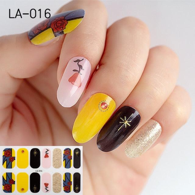 Toe Nail Sticker Wraps Adhesive Decals Toenail Polish Strips DIY Pedicure Foot Decals Manicure Strips Decals Full Wraps Women Glitter Toenail Nail Polish Strips Decals Full Wraps Self Adhesive Toe Nail Tip Full Toe Nail Wraps Feet Decorations