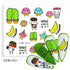 Avocado Fruit Transfer Nail Stickers Charms Winter Water Sticker For Nails Sliders Character Image Tattoo Decal Decoration Cute Summer Nail Art Stickers Summer Fruit Stickers on Nails Unicorn Banana Cherry Avocado Dog Strawberry Nail Art Decals