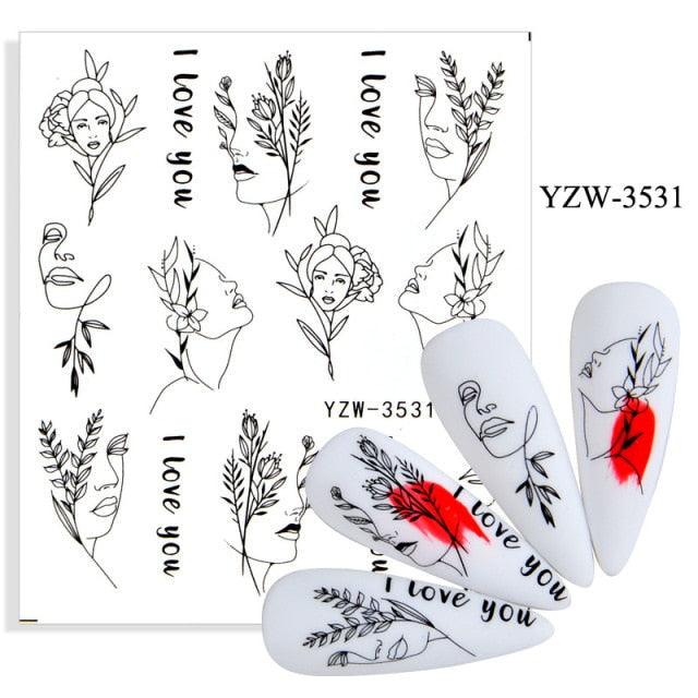 Avocado Fruit Transfer Nail Stickers Charms Winter Water Sticker For Nails Sliders Character Image Tattoo Decal Decoration Cute Summer Nail Art Stickers Summer Fruit Stickers on Nails Unicorn Banana Cherry Avocado Dog Strawberry Nail Art Decals