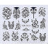 Nail Stickers for Manicure Nail Sticker Sliders For Nails Decal Self-adhesive Nails Figures Transfer Black Accessories Sliders Manicure Decoration 3D Nail Supplies Holographic Decals Transfer Sliders Nail Design Manicures Nail Self-Adhesive Sticker