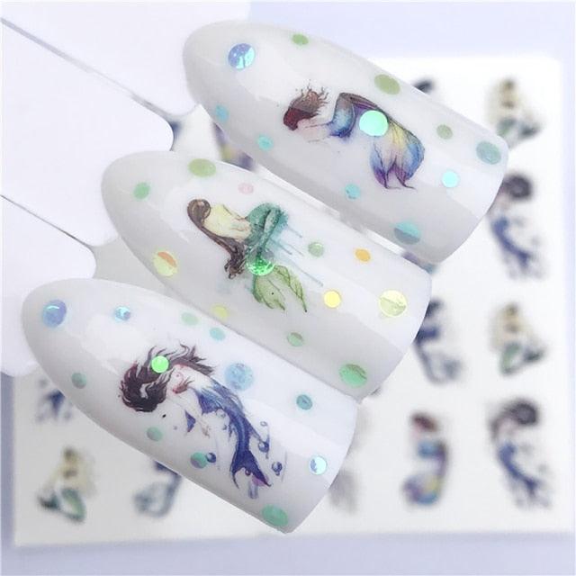 Sliders For Nails Winter Nail Stickers Elk Wolf Animal Sticker Figure Art Transfer Flowers Butterflies Watermark Water Slider Art Nail Stickers Sexy Girl Designs Comics Water Transfer Decals Manicure Lips Nail Art Decorations Slider Nail Art Stickers