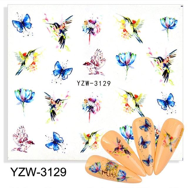 Sliders For Nails Winter Nail Stickers Elk Wolf Animal Sticker Figure Art Transfer Flowers Butterflies Watermark Water Slider Art Nail Stickers Sexy Girl Designs Comics Water Transfer Decals Manicure Lips Nail Art Decorations Slider Nail Art Stickers