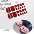 Flake Nail Art Sticker Strawberry Glitter Nail Cover Multicolor Nail Art Full Adhesive Sticker Tips Manicure Nail Art Stickers Decals Women Metal Golden Line Nail Full Nail Wraps for Women Nail Art with Nail File Solid Color Nail Polish Strips Sticker