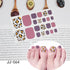 Flake Nail Art Sticker Strawberry Glitter Nail Cover Multicolor Nail Art Full Adhesive Sticker Tips Manicure Nail Art Stickers Decals Women Metal Golden Line Nail Full Nail Wraps for Women Nail Art with Nail File Solid Color Nail Polish Strips Sticker