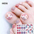 Flake Nail Art Sticker Strawberry Glitter Nail Cover Multicolor Nail Art Full Adhesive Sticker Tips Manicure Nail Art Stickers Decals Women Metal Golden Line Nail Full Nail Wraps for Women Nail Art with Nail File Solid Color Nail Polish Strips Sticker