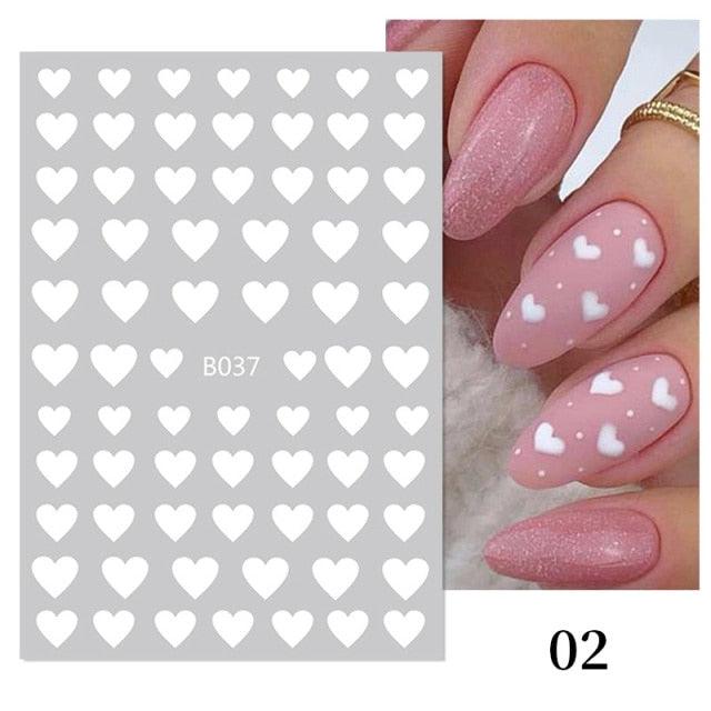 Rose Gold Star 3D Nail Stickers Silver Black White Star Heart Transfer Stickers for Nails DIY Decals Manicures Decoration Tips Nail Art Decals Water Transfer Nail Decals Sticker For Pretty Girl Self-Adhesive Nail Decals Designer Nail Stickers for Acrylic - ALLURELATION - 3D Nail Stickers, 554, beautiful nail, cartoon nail, Decals Manicures, decorate, Decoration Tips, Designer, Designer Nail, Manicures, Nail Art, Nail Stickers, Self-Adhesive Nail, Stickers - Stevvex.com