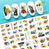 Nail Stickers Cute Rabbit Nail Art Decorations No Face Man Sliders For Manicure Cute Cartoon Nail Art Sticker Decals for Women Kids Girls Manicure Decoration Nail Art Supplies 3D Self-Adhesive Nail Decals Designer Nail Stickers for Acrylic Nails