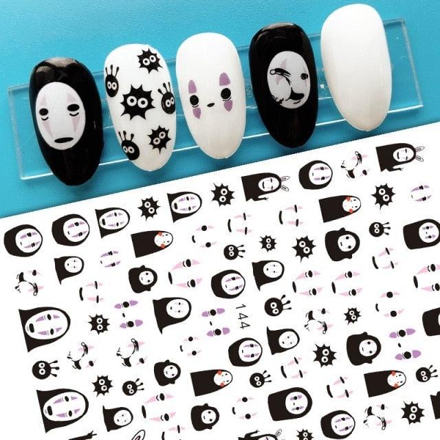 Nail Stickers Cute Rabbit Nail Art Decorations No Face Man Sliders For Manicure Cute Cartoon Nail Art Sticker Decals for Women Kids Girls Manicure Decoration Nail Art Supplies 3D Self-Adhesive Nail Decals Designer Nail Stickers for Acrylic Nails