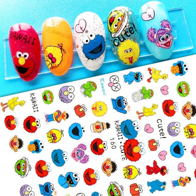 Nail Stickers Cute Rabbit Nail Art Decorations No Face Man Sliders For Manicure Cute Cartoon Nail Art Sticker Decals for Women Kids Girls Manicure Decoration Nail Art Supplies 3D Self-Adhesive Nail Decals Designer Nail Stickers for Acrylic Nails