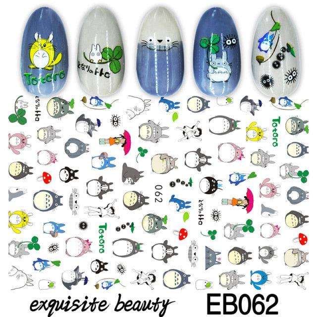 Nail Stickers Cute Rabbit Nail Art Decorations No Face Man Sliders For Manicure Cute Cartoon Nail Art Sticker Decals for Women Kids Girls Manicure Decoration Nail Art Supplies 3D Self-Adhesive Nail Decals Designer Nail Stickers for Acrylic Nails