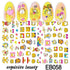 Nail Stickers Cute Rabbit Nail Art Decorations No Face Man Sliders For Manicure Cute Cartoon Nail Art Sticker Decals for Women Kids Girls Manicure Decoration Nail Art Supplies 3D Self-Adhesive Nail Decals Designer Nail Stickers for Acrylic Nails