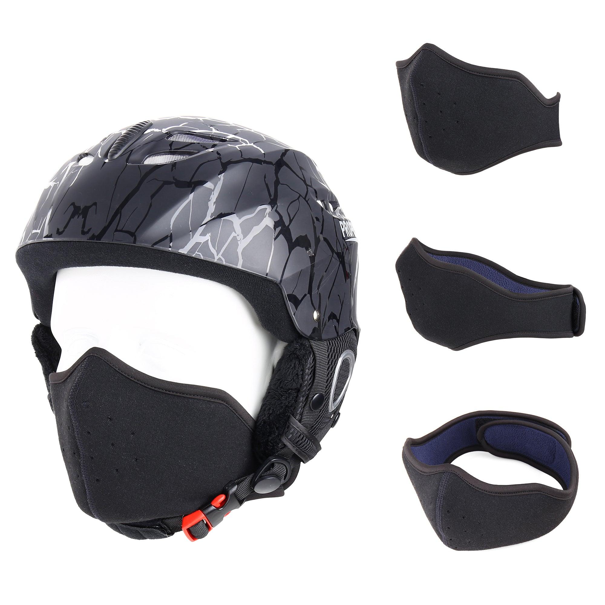 Fashion Winter Thermal Fleece Balaclava Full Face Mask Skiing Hat Bandana Hat Windproof Snowboard Scarves Women Men Helmet Cap Mask Balaclava Ski Mask with Ear Loop Adjustable Windproof Balaclava Half Face Mask Windproof Men Women