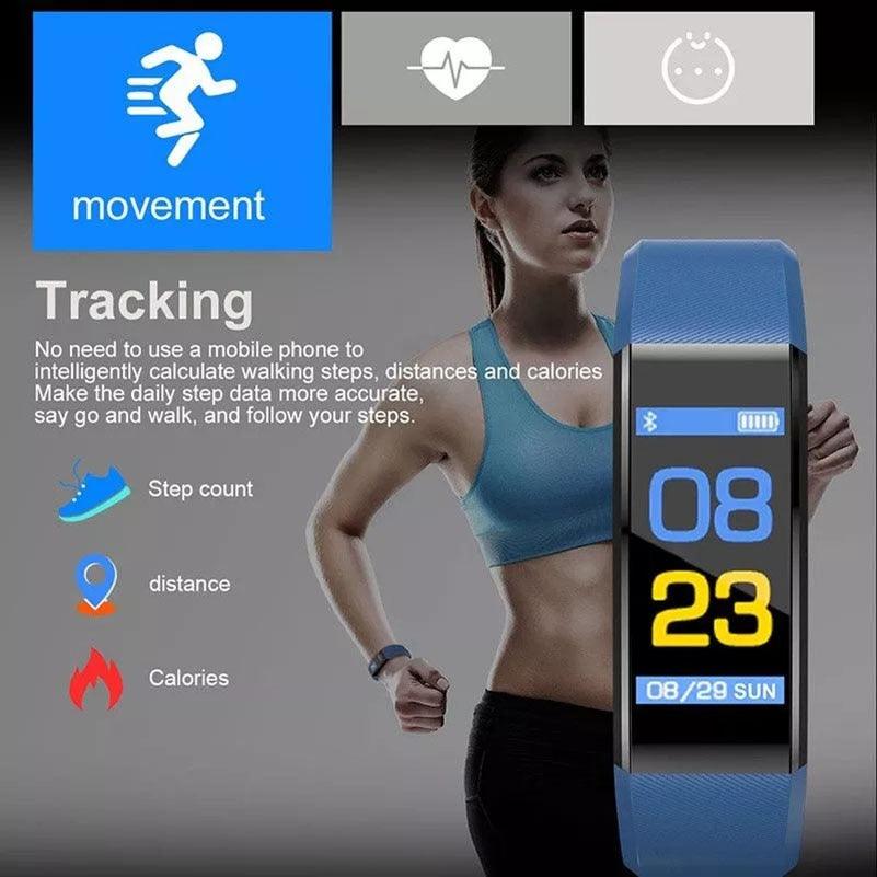 Connected Child Smart Sport Watch For Girls Boys Students Wrist Clock Electronic LED Digital Child Wrist Watch Fitness Tracker With Heart Rate Monitor Waterproof Activity Tracker With Sport Modes Sleep Monitor Fitness Watch With Call SMS Reminder