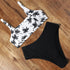 High Waist Bikini Leopard Bikini Women Push Up Swimsuit Women's Leopard Print Swimsuits High Waist Bikini Set 2 Piece Bathing Suits Women Printed Swimwear Tie Dye Summer Swim Beachwear