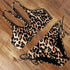 High Waist Bikini Leopard Bikini Women Push Up Swimsuit Women's Leopard Print Swimsuits High Waist Bikini Set 2 Piece Bathing Suits Women Printed Swimwear Tie Dye Summer Swim Beachwear