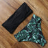 Floral Bikini Set Swimsuit High Waist Bathing Suit Black Swimwear Women Push-Up Leaf Women's Strapless High Waist Bikini Swimsuits Lace Up 2 Pieces Bathing Suit Swimwear