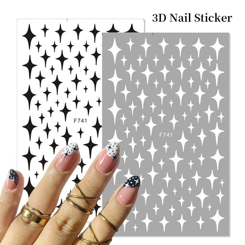 Gold Christmas Snowflake 3D Nail Stickers Sparkly Iridescent Silver Xmas Tree Elk Deer Transfer Sliders Winter Nails Accessories Design Decor Tip Transfer Nail Decals Sticker For Pretty Girl Self-Adhesive Nail Decals Designer Nail Stickers