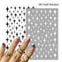 Gold Christmas Snowflake 3D Nail Stickers Sparkly Iridescent Silver Xmas Tree Elk Deer Transfer Sliders Winter Nails Accessories Design Decor Tip Transfer Nail Decals Sticker For Pretty Girl Self-Adhesive Nail Decals Designer Nail Stickers