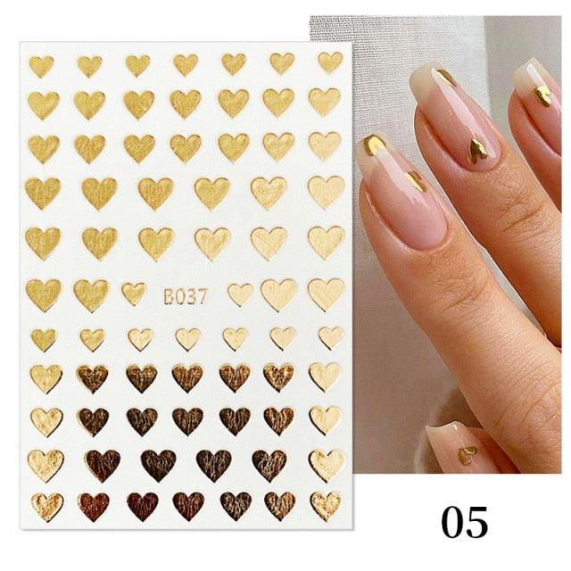 Gold Christmas Snowflake 3D Nail Stickers Sparkly Iridescent Silver Xmas Tree Elk Deer Transfer Sliders Winter Nails Accessories Design Decor Tip Transfer Nail Decals Sticker For Pretty Girl Self-Adhesive Nail Decals Designer Nail Stickers