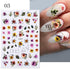 Flowers Leaves Line 3D Nail Stickers Autumn Winter Fall Leaf Design Transfer Sliders Abstract Waves Nail Art Decals Manicures  Decal Self-Adhesive 3D Wave Design Decoration for Women Girls Tape Nail Art Stickers Decal Decoration