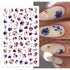 Flowers Leaves Line 3D Nail Stickers Autumn Winter Fall Leaf Design Transfer Sliders Abstract Waves Nail Art Decals Manicures  Decal Self-Adhesive 3D Wave Design Decoration for Women Girls Tape Nail Art Stickers Decal Decoration