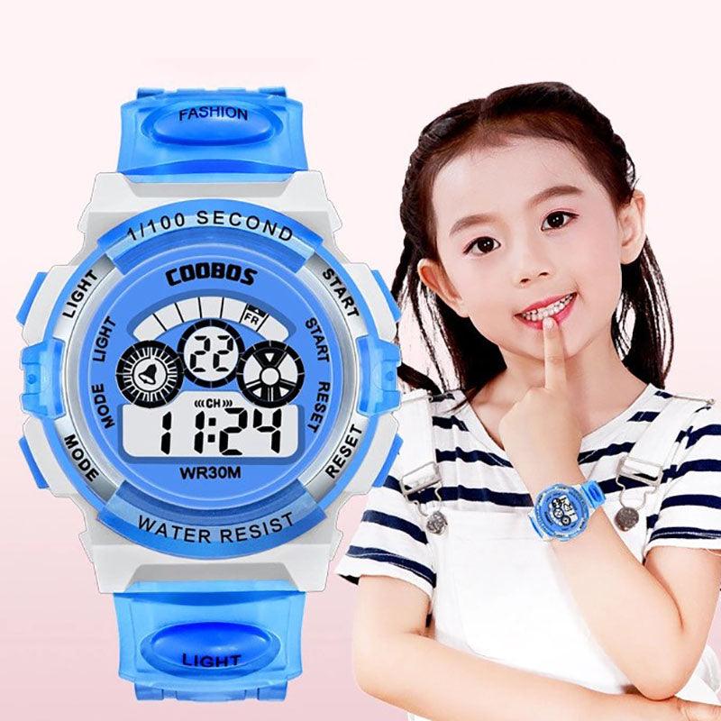 Luminous Watch For Children Students Dial Electronic Watch Multi-function Wrist Watch Kids Sports Watch Functional Digital Kids Watches LED Light Wristwatches For Boys Girls