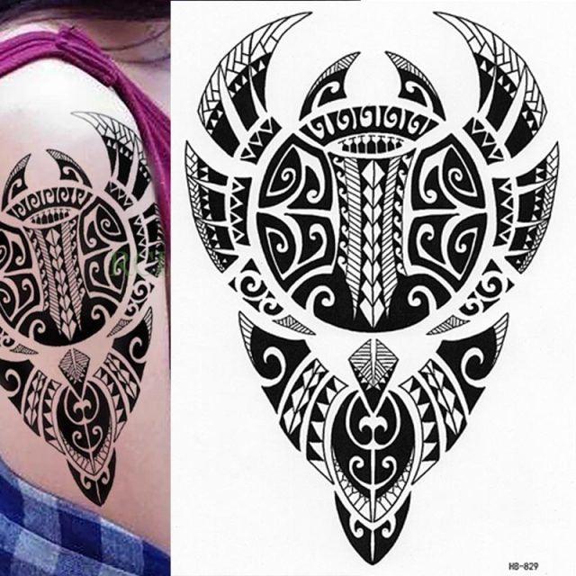 Elegant Temporary Waterproof Tattoos Big Tribal Sticker Black Large Body Art Makeup Fake Tattoo For Mens Womens - STEVVEX Beauty - 103, Arm Tattoo, Back Tattoo, Beauty, Big Tattoo, Black Tattoos, Body Tattoo, Boys Tattoo, Fashion Tattoo, Large Black Tattoo, Large Tattoo, Leg Tattoo, Luxury Tattoo, Make up Tattoo, Men Tattoo, Mens Tattoo, Modern Tattoo, Party Tattoo, Tattoo, Waterproof Tattoo, Women Tattoo - Stevvex.com